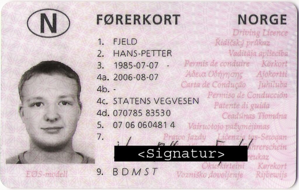 kjøp falsk førerkort